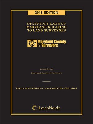 cover image of Statutory Laws of Maryland Relating to Land Surveyors